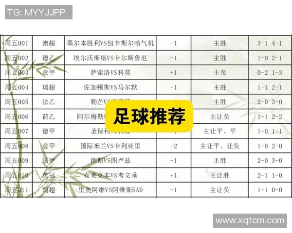 深度解析足球赛事推荐策略助你赢取竞猜胜利秘诀
